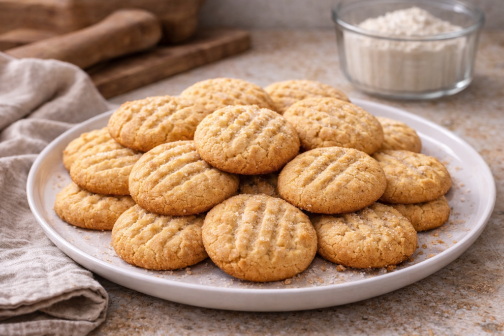 Galletas caseras fáciles recién horneadas
