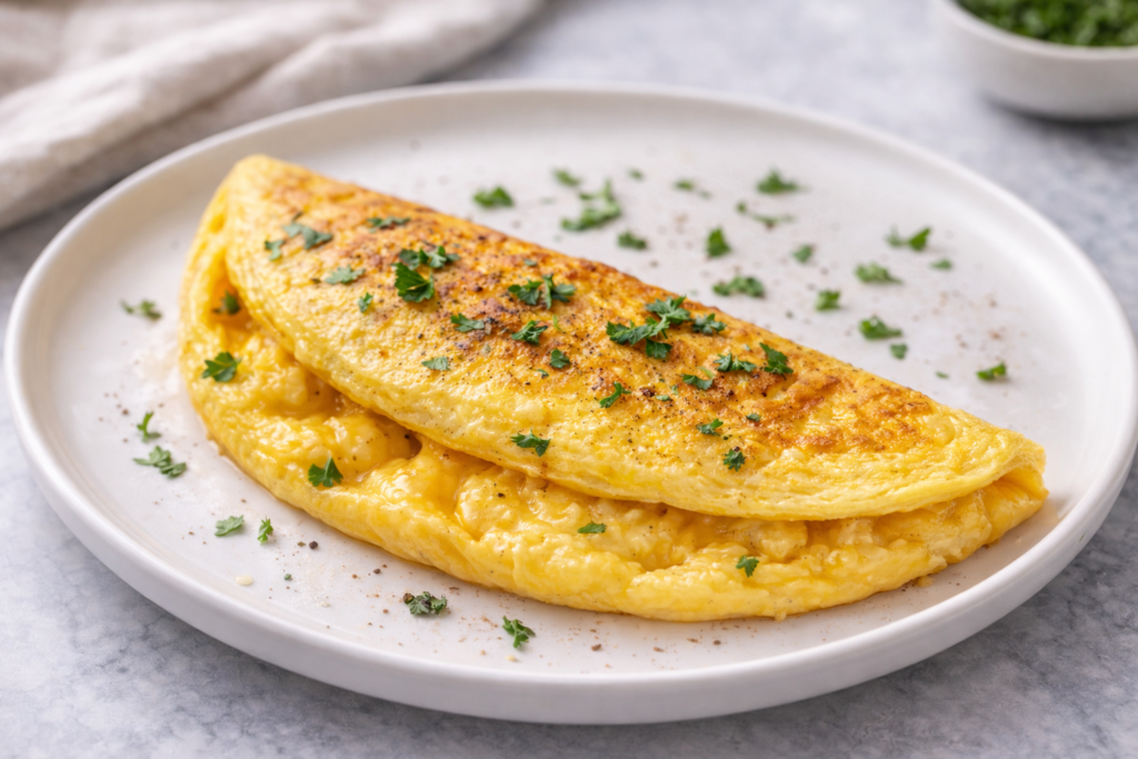 Tortilla francesa casera fácil y jugosa